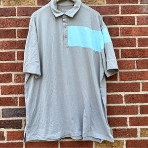 Columbia Golf Omni-Wick Polo Men’s Size 2XL Blue Gray Short Sleeve Shirt